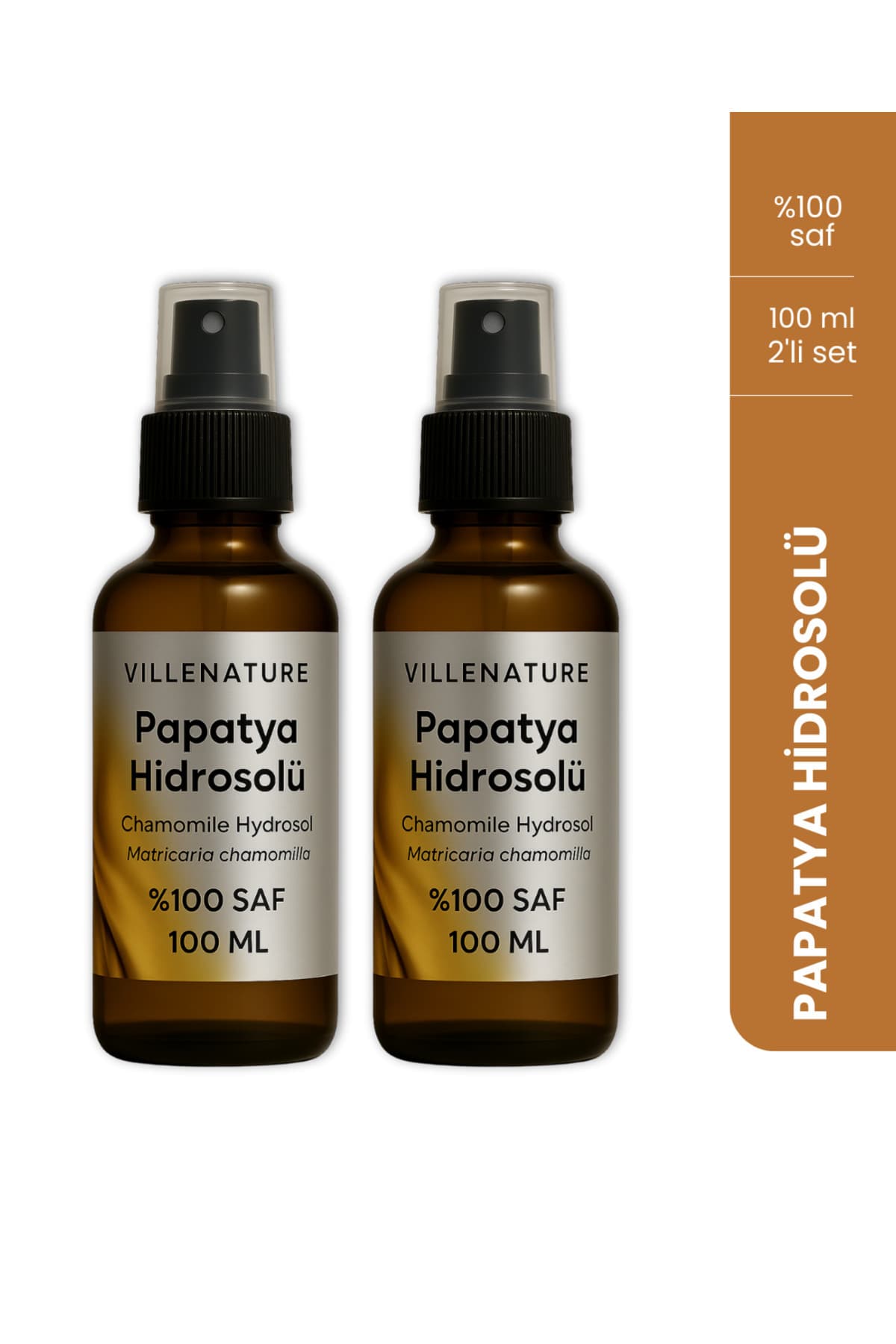 Papatya Hidrosolü 2’li Set | Doğal Saç ve Yüz Toniği | 2 x 100 ml