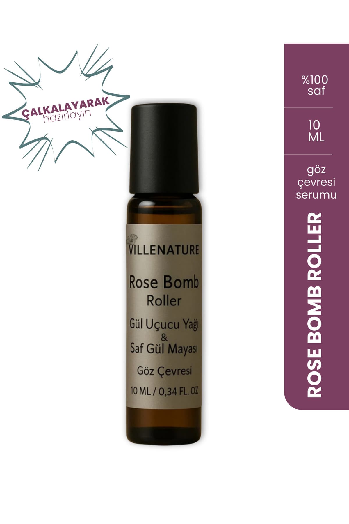 ROSE BOMB Hakiki Isparta Gül Yağı & Gül Mayası | 10 ml