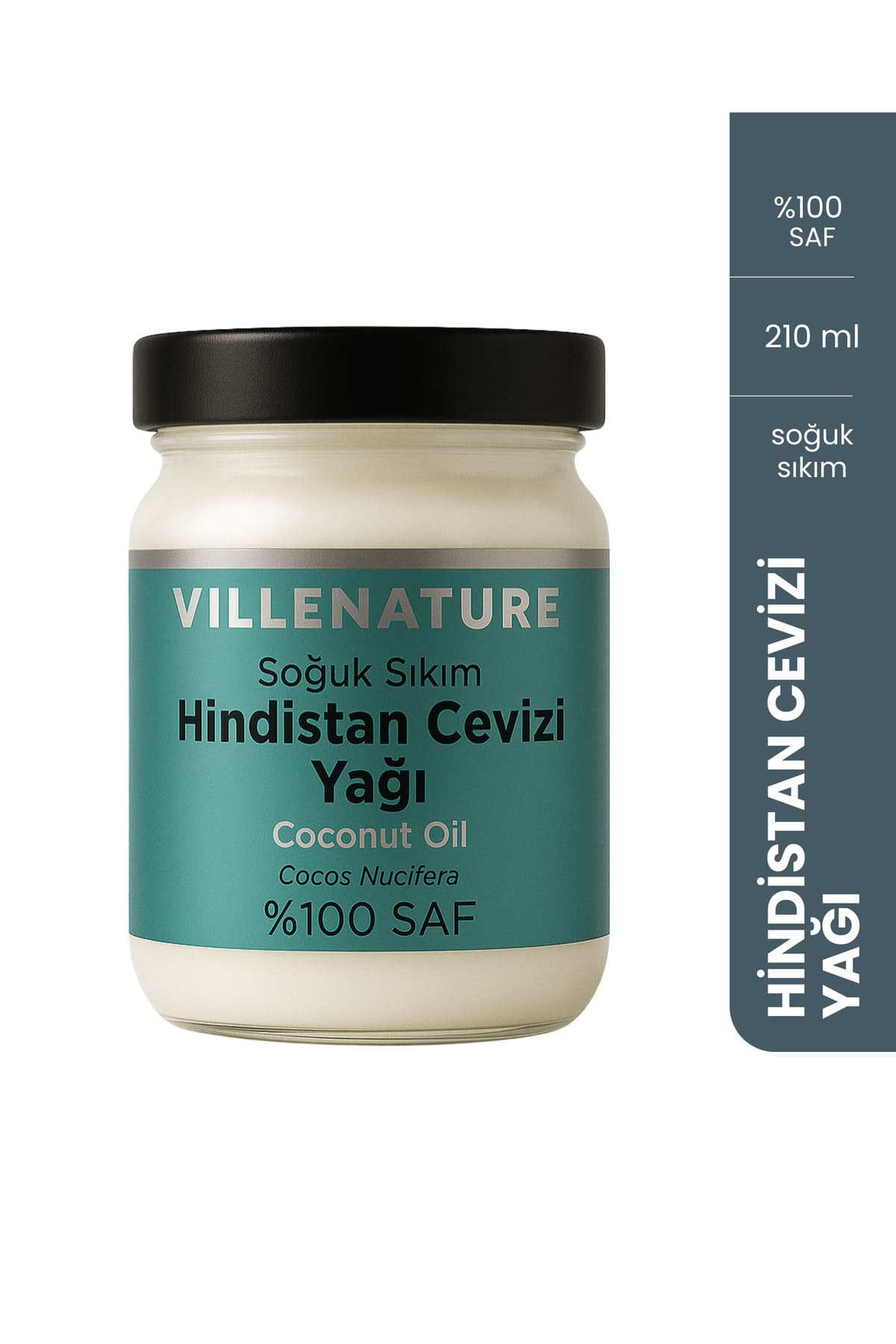 Hindistan Cevizi Yağı | Soğuk Sıkım | 210 ml