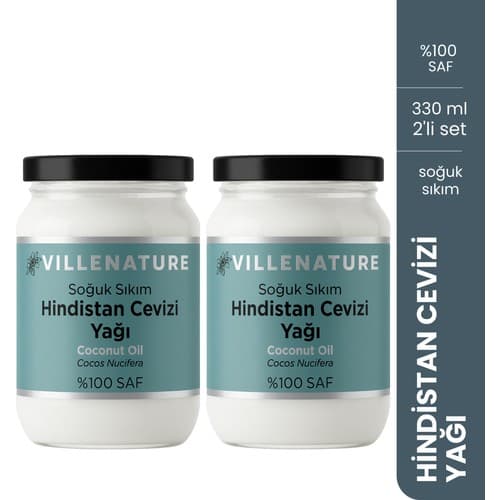 Hindistan Cevizi Yağı | Soğuk Sıkım | 2 x 210 ml